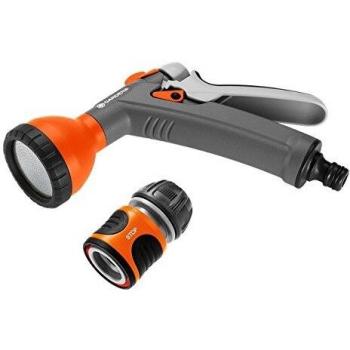 Gardena 18345-32 18345-32-Set rociadora Para manguera de 13 mm a 15 mm Cont: Pistola 18341-20 y Conector 18215-20, Estándar