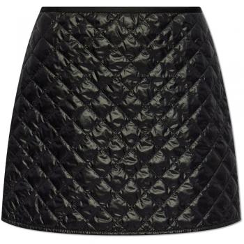 Moncler Women's Black Quilted Mini Skirt - Size 38