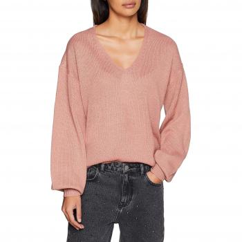Vila Clothes Vifairy L/s Knit Top, suéter para Mujer, Rosa Ash Rose, 38