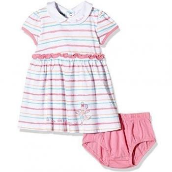 Bimbus Abitino Jersey  M/M C/ Righe - Vestido bebé-niñas, Rosa