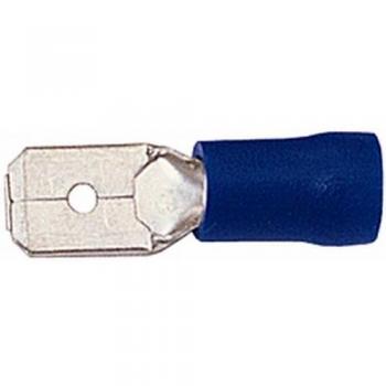 Conector de cable Hella 8KW 044 288-003 - azul - para secciones de 1.5mm² a 2.5mm² - conector plano 6,3 x 0,8 - cantidad