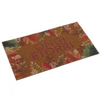 Felpudo Versa Ongi Etorri Floral Termoplástico Fibra de Coco 40 x 2 x 70 cm