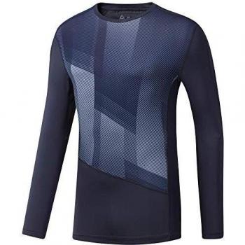 Reebok Ost LS Comp tee-Printed Camiseta, Hombre, hernvy, L
