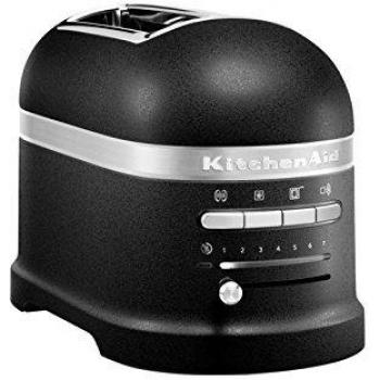 Kitchenaid Artisan - 5kmt2204 - Tostadora de 2 ranuras Artisan 1250W, temporizador LED, color Negro Acero Fundido 5KMT2204EBK