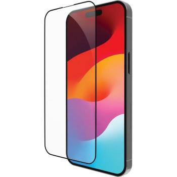 Protector de Pantalla Eco-Shield para iPhone 15 - Transparente con Borde Negro