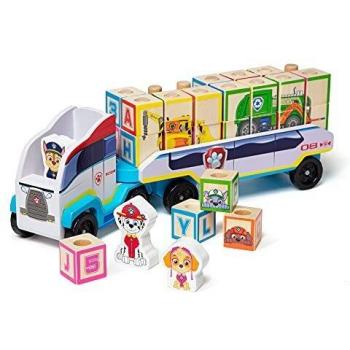 Melissa & Doug PAW Patrol Wooden ABC Block Truck