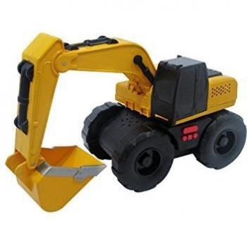 Toy State- Disney Excavadora de Obras Públicas Cat, Color Amarillo