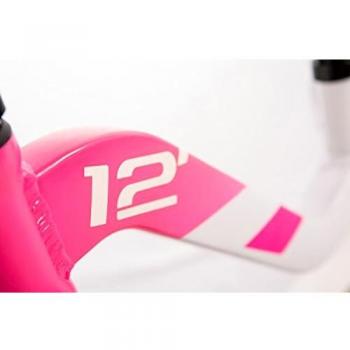 scool S'COOL PedeX 1 - Bicicleta de Aprendizaje Infantil, Color Rosa y Gris Mate, 12 Pulgadas