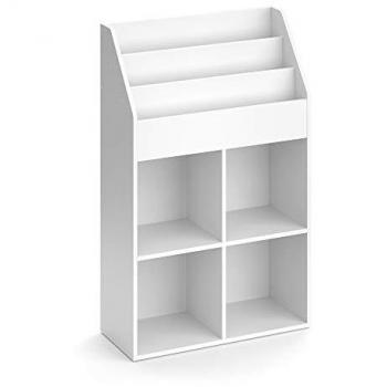 Librería Luigi, Blanco, 72 x 114.2 cm, Estante para Libros y Juguetes