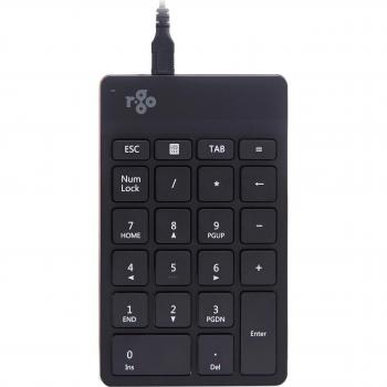 Teclado Numérico Inalámbrico Ergonomico R-Go Tools Break Bluetooth Negro