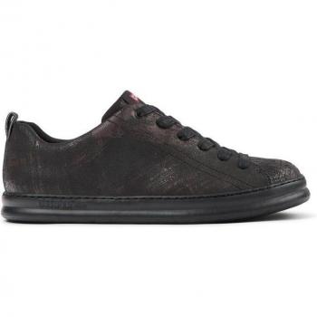 CAMPER Runner Men's Sneakers in Black/Brown Suede Size 40