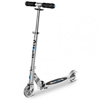 Micro® Sprite, Original Design, Patinete 2 Ruedas Plegable, +6 Años, Peso 2,85kg, Carga Máx 100Kg, Aluminio, Plataforma Antideslizante, Rodamientos ABEC 9
