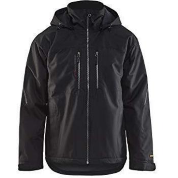 Chaqueta de trabajo técnica impermeable ligera de invierno negra XXL