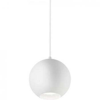 Lámpara colgante Mr metal blanco 1 bombilla 20cm, diseño moderno, tamaño de 20 cm de diámetro, incluye una bombilla GU10 blanca, adecuada para interiores