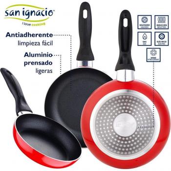 Batería de cocina 7 piezas + Juego de 3 Sarténes San Ignacio
