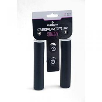 Puños de ciclismo Momum Geragrip Shaggy 32mm diámetro color negro