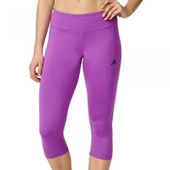 adidas Basics 3/4 Tigh - Mallas 3/4 para mujer, color morado, talla XL