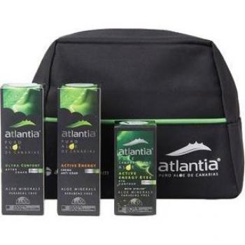 Neceser Atlantia para Hombre con 3 productos incluidos, diseño elegante, materiales resistentes, compacto y ligero, ideal para viajes y uso diario