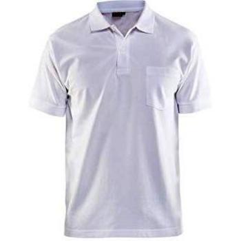 Blaklader Workwear Polo Shirt - White, Size XS