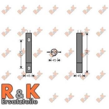 Filtro Deshidratante de Aire Acondicionado PRASCO MSD471 - Secador de Aluminio para R134a