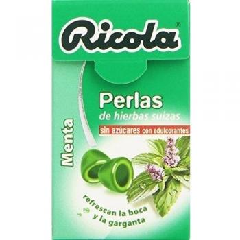 Ricola - Perlas de Hierbas Suizas Sin Azúcar, Sabor Menta - 25g