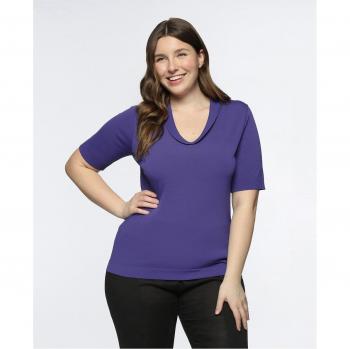 Fiorella Rubino - Jersey de mujer ligero de manga corta en tonos pastel