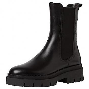 Botín Chelsea de Piel Elegante Negro Tamaris para Mujer - Talla 41
