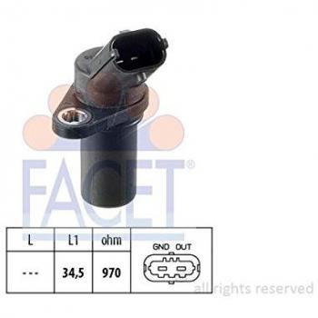 Facet 9.0235 Generador de impulsos, Volante motor