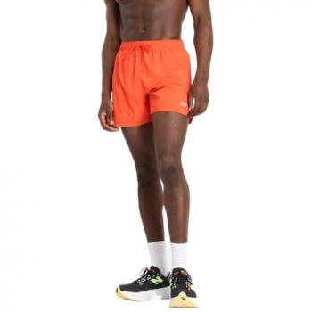 Pantalón corto New Balance RC 5 Inch naranja para hombre, Llama Neo, tamaño Medium