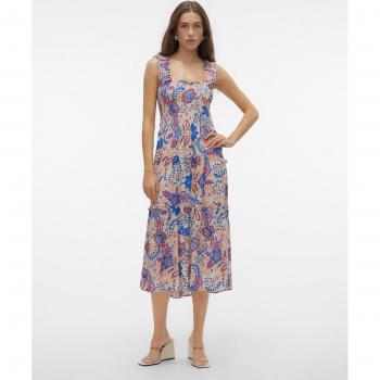 Vero Moda Vestido Midi con Elástico