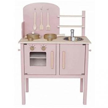 Cocina Juguete Rosa con Utensilios y Accesorios (Olla y Sartén)