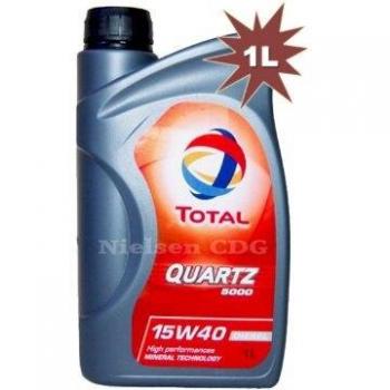 Aceite de motor TOTAL Quartz Diesel 5000 15W40, 1 litro