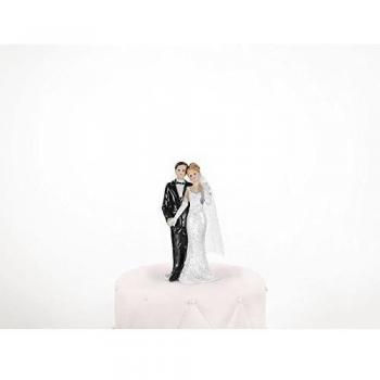 Partydeco pf14-karton – Figura Novios para decoración tarta boda