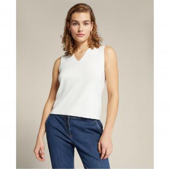 Top de Tricot Elena Mirò - Escote de Pico - Viscosa Ecológica - Sostenible