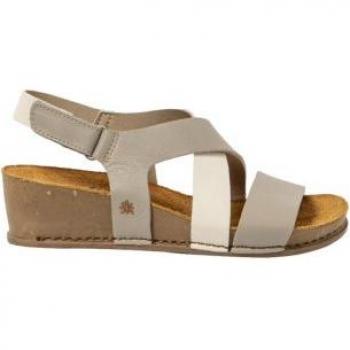 Sandalias de piel Art 1933 Nappa beige para mujer - altura tacón: 4.5 cm, color Sesame-cream