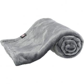 Manta Trixie Kimmy Gris para mascotas - Tamaño grande de 200 x 150 cm