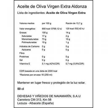 Aldonza Aceite de Oliva Virgen Extra Aldonza - 500 ml
