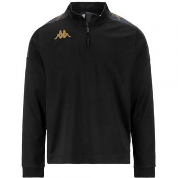 Chaqueta de Entrenamiento Infantil Kappa Gassolo Media Cremallera Negra 14 Años Unisex