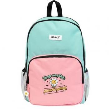 Mochila Doble Mr. Wonderful Wonder Margarita - Tengo Un Plan: Pasarlo Genial, Textil, 24 litros, 44x13x31 cms