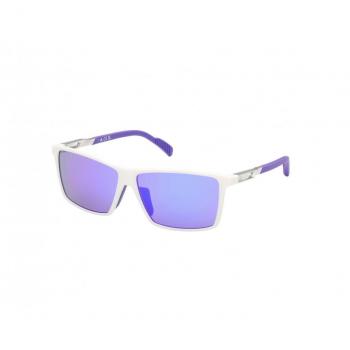 Adidas SP0058 Polarized Sport Sunglasses White with Gradient or Mirror Violet Lenses
