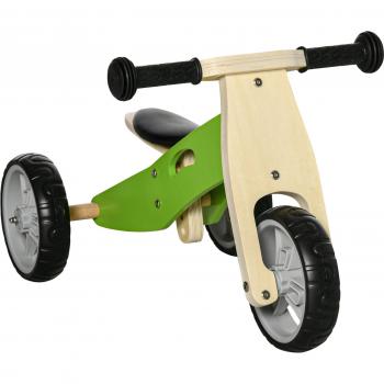 AIYAPLAY 2 en 1 Bicicleta sin Pedales de Madera para Niños