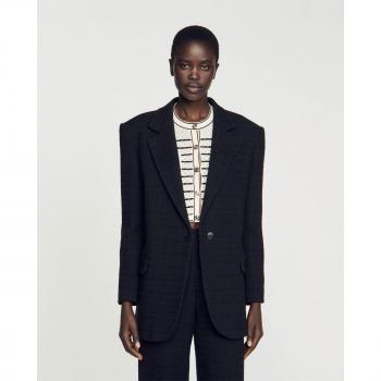 Sandro Women's Tailored Twill Blazer