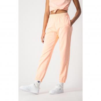 Pantalón Largo Champion C Logo Stretch Cotton Joggers para Mujer en Color Rosa - Pantalones de Chándal con Puños Elásticos 114874-PS012