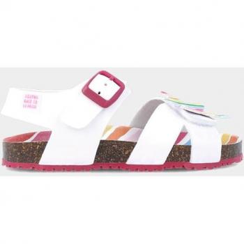Sandalias Abiertas de Niña Agatha Ruiz de la Prada con Detalle de Corazón Blanco
