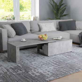 vidaXL Coffee Table Concrete Grey 150x50x35 cm Engineered Wood