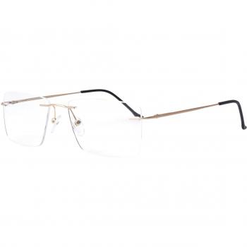 Rimless Square Gold SmartBuy Collection Watson Asian Fit 984D 54 Fashion Unisex Eyeglasses