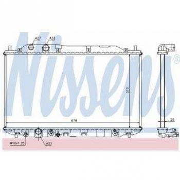 Nissens 68141 Radiator, engine cooling