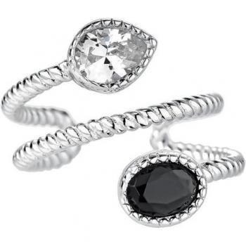 Ear Candy - Pendiente earcuff Catarsis Black Poliform de plata bañado en rodio