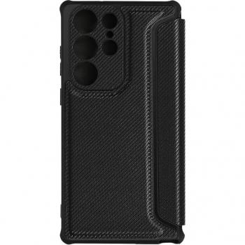 Funda para Samsung Galaxy S23 Ultra con Tarjetero y Esquinas Reforzadas en color Negro