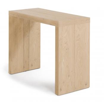 Consola mesa de comedor chapado roble natural 43